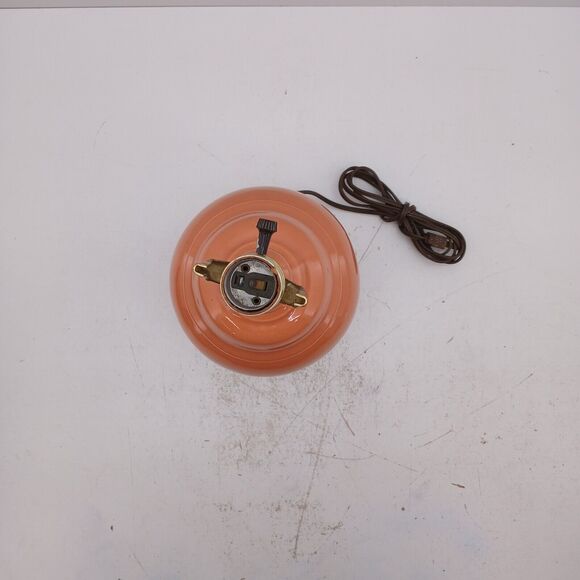 Retro Peach Ginger Jar Glaze Ceramic Pottery Table Lamp Art Deco Pottery - Picture 5 of 14